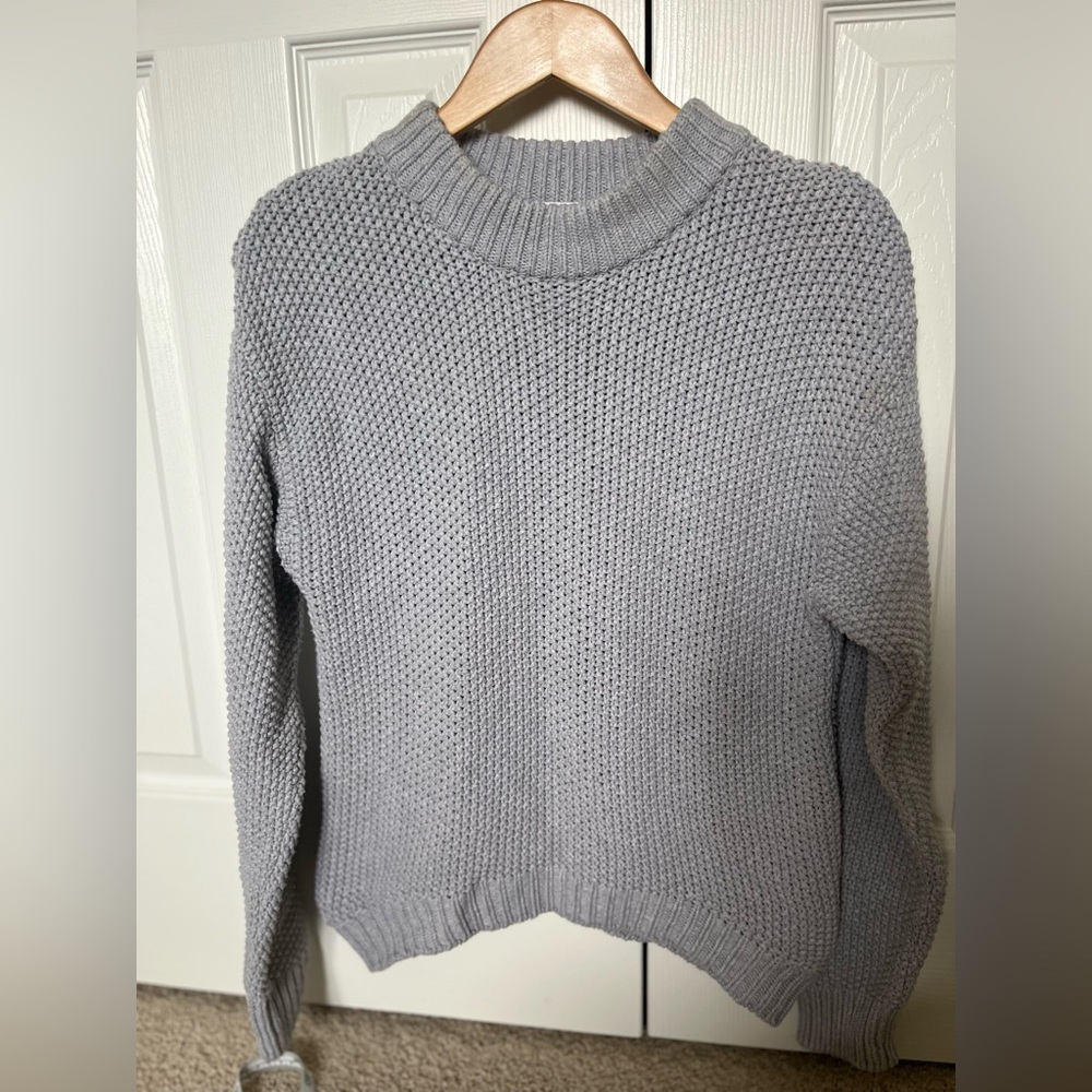 Assembly Label Grey Women's Sweater Sz 8 100% Cotton
